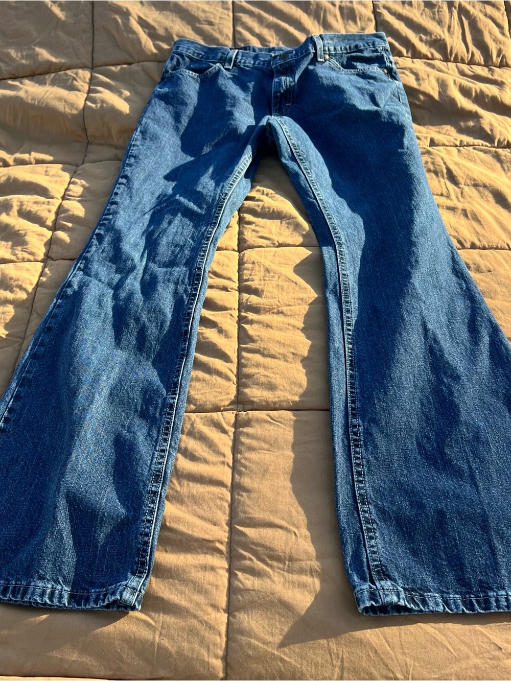 Vintage Y2K Lee Dungarees Hipster Flared Leg Jeans